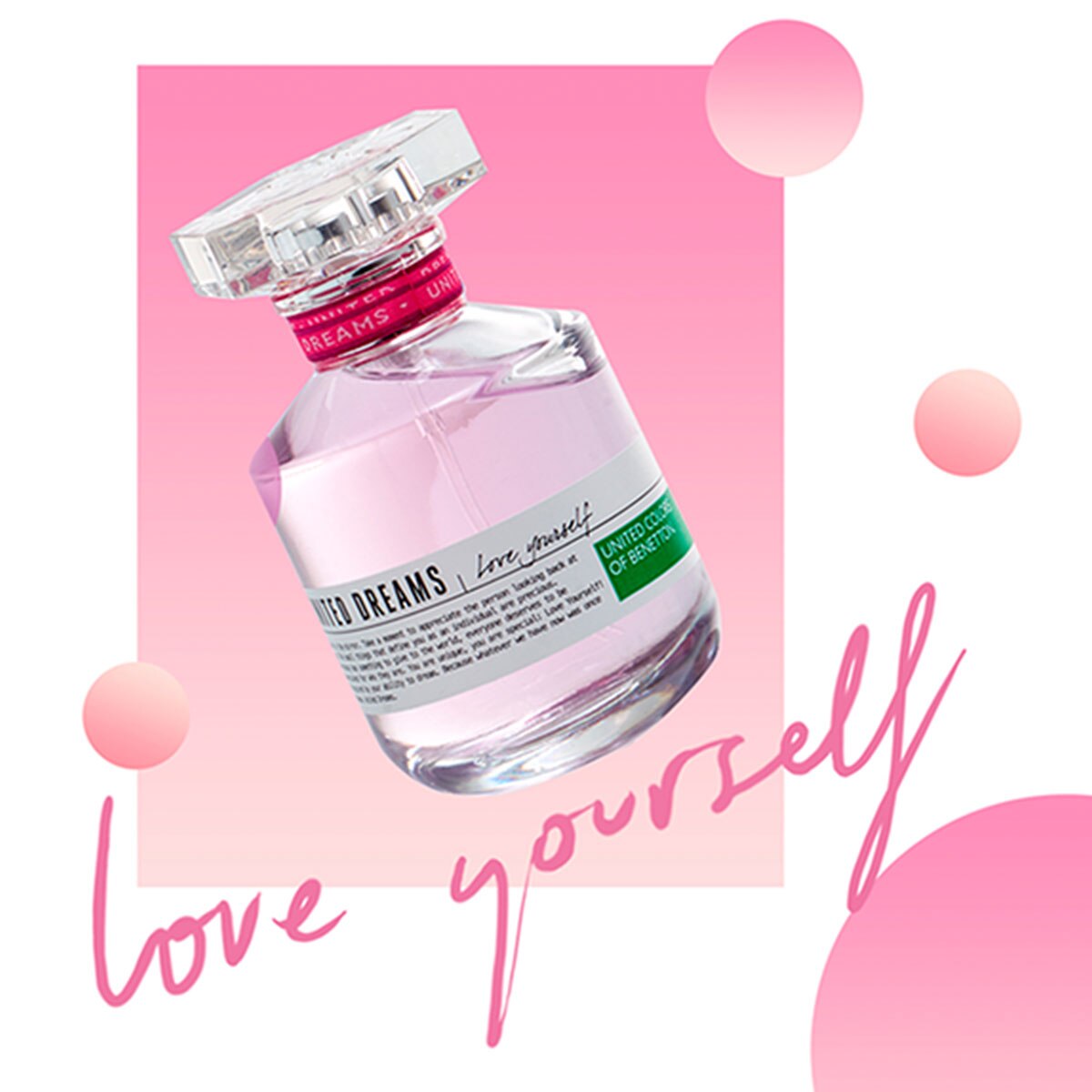 SET PARA DAMA, BENETTON, LOVE YOURSELF, EDT 80ML + DESODORANTE 150ML